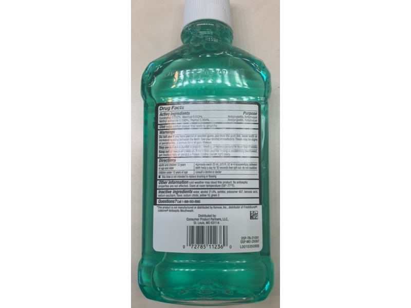 Swan Antiseptic Mouth Rinse, Spring Mint, 16.9 fl oz/500 mL