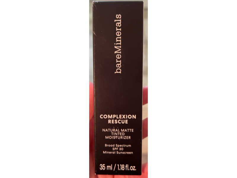 Bare Minerals Complexion Rescue Natural Matte Tinted Moisturizer, SPF 30 Suede 04, 1.18 fl oz/35 mL