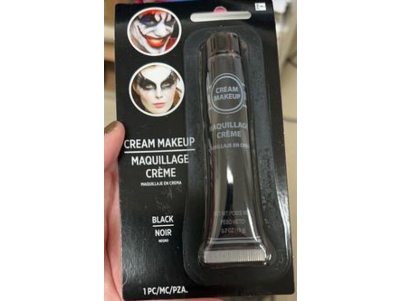 Amscan Cream Makeup, Black Noir, 0.17 oz/19 g