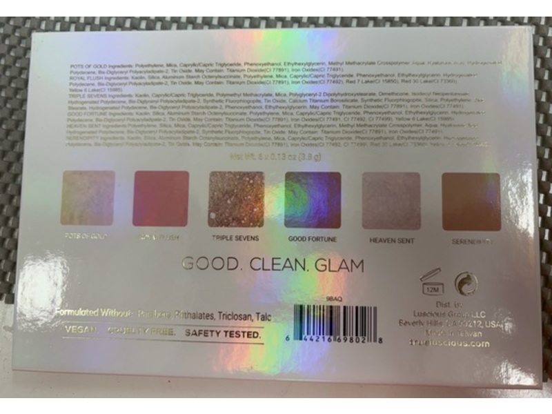 True+Luscious Lucky Glow Bronze & Highlight Palette, 0.13 oz/3.8 g