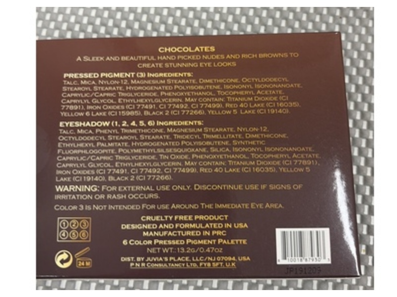 Juvia's Place The Chocolates Eyeshadow Palette, 0.47 oz/13.2 g