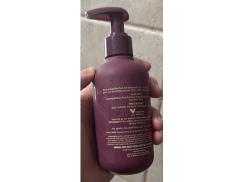 Niches & Nooks Wash Your Nooks Gentle Cleanser, Airy Vanilla, 7 fl oz/207 mL