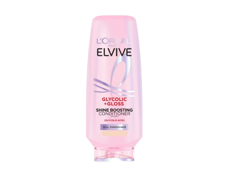 L'Oreal Paris Elvive Glycolic + Gloss Shine Boosting Conditioner, Glycolic Acid, 400 mL