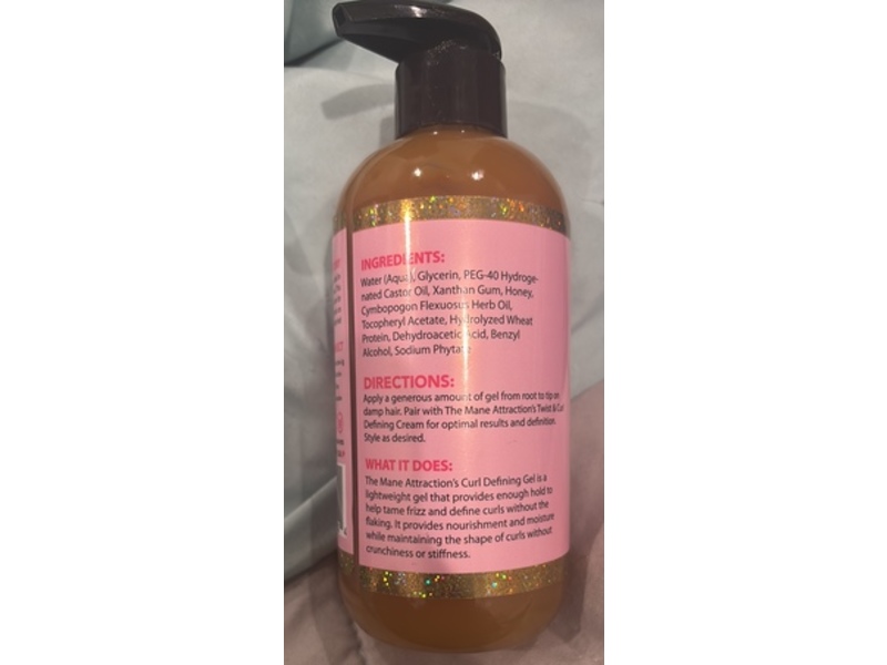 The Mane Attraction Curl Defining Gel, 8 oz/240 mL