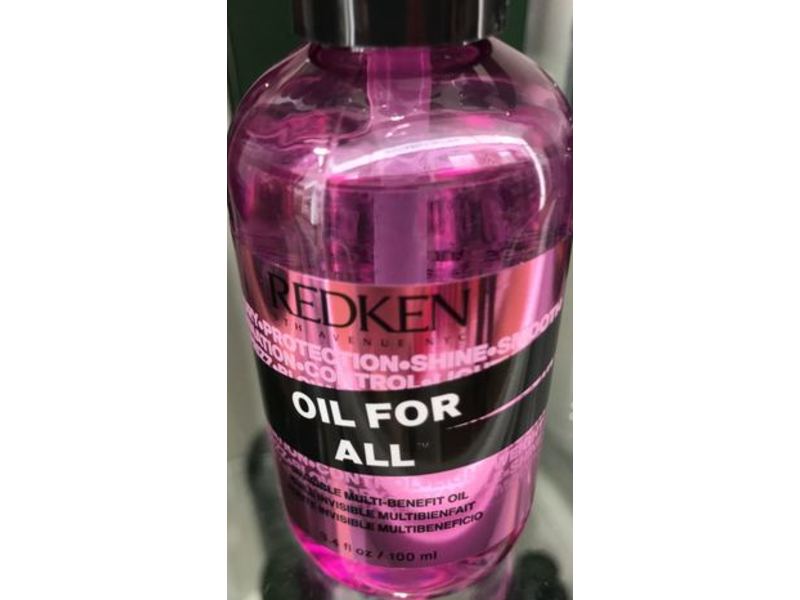 Redken Oil for All, Invisible Multi Benefit Hair Oil, 3.4 fl oz / 100 ml