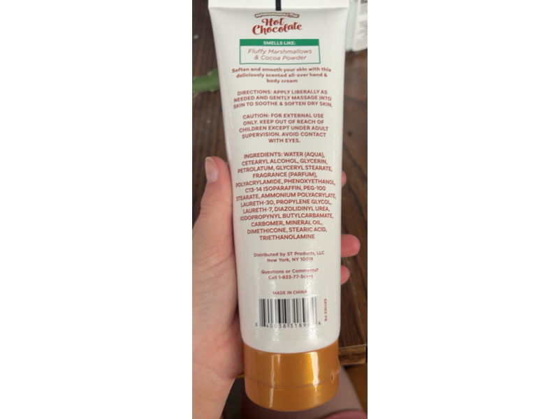 Marshmallow Hand & Body Cream, Hot Chocolate, 8 oz/226 g
