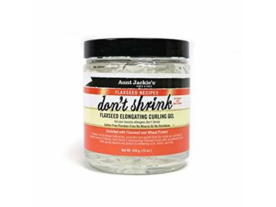 Aunt Jackie's Don't Shrink Flaxseed Elongating Curling Gel, 9 oz/255 g
