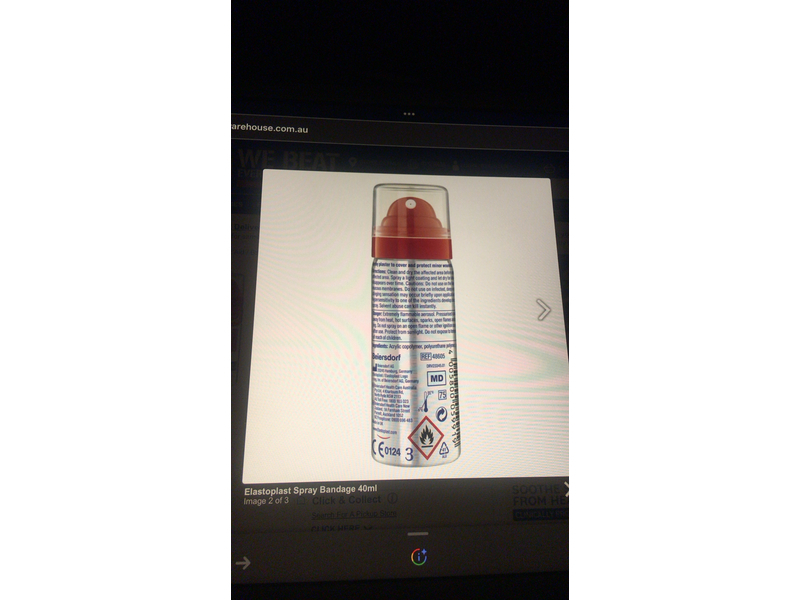 Elastoplast Waterproof Spray Plaster Bandage, 40 mL