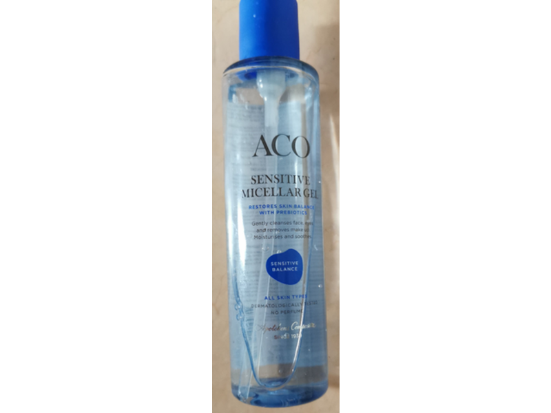 Aco Sensitive Micellar Gel Face Cleanser, Sensitive Balance, 200 mL