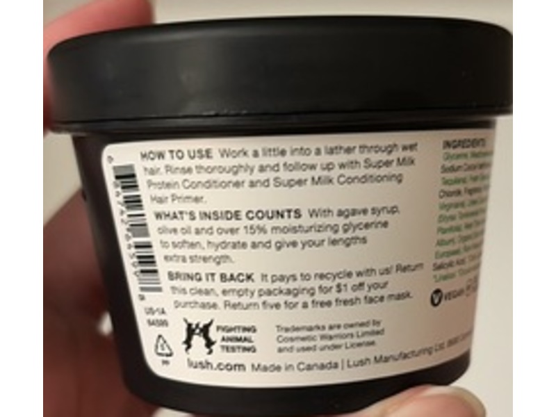 Lush Super Milk Protein Shampoo, 3.5 oz/100 g