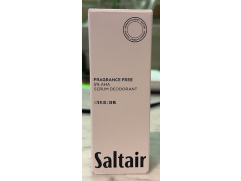 Saltair Serum Deodorant, Fragrance Free, 1.70 fl oz/50 mL