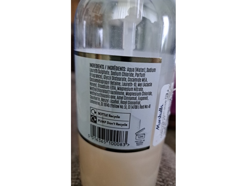 The Scottish Fine Soaps Company Ceam Hand Wash, Honey B Spiced Honey,16.9 fl oz/500 mL