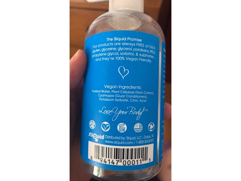 Sliquid Natural Intimate Glide H2O, 8.5 oz/255 mL