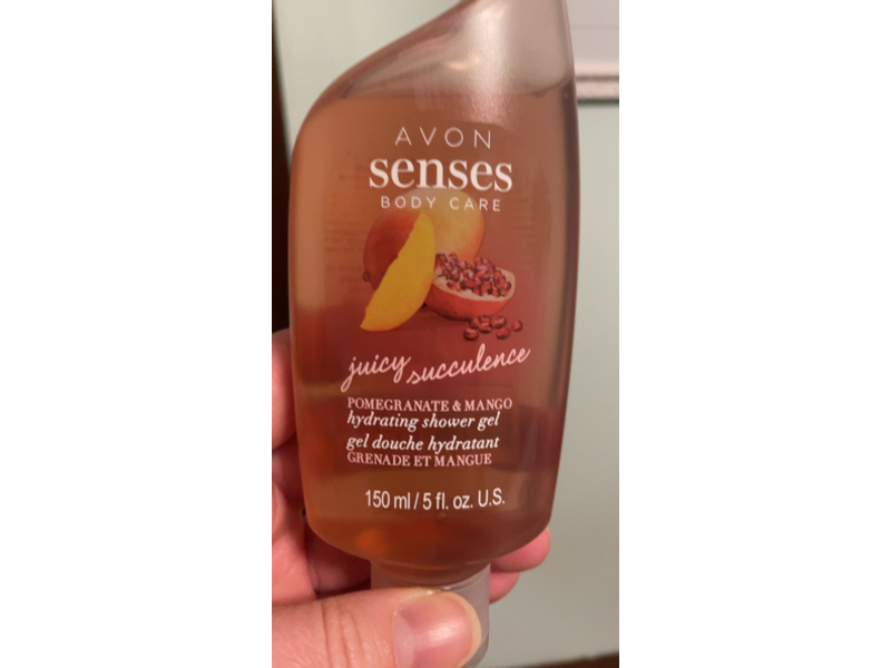 Avon Senses Hydrating Shower Gel, Pomegranate & Mango, 5 fl oz/150 mL