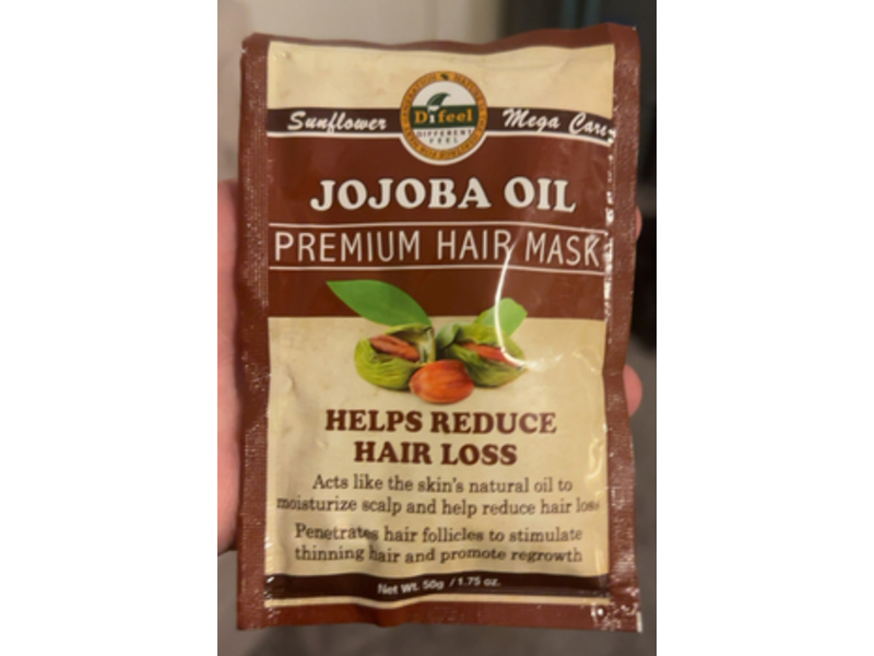 Difeel Premium Hair Mask, Jojoba Oil, 1.75 oz/50 g