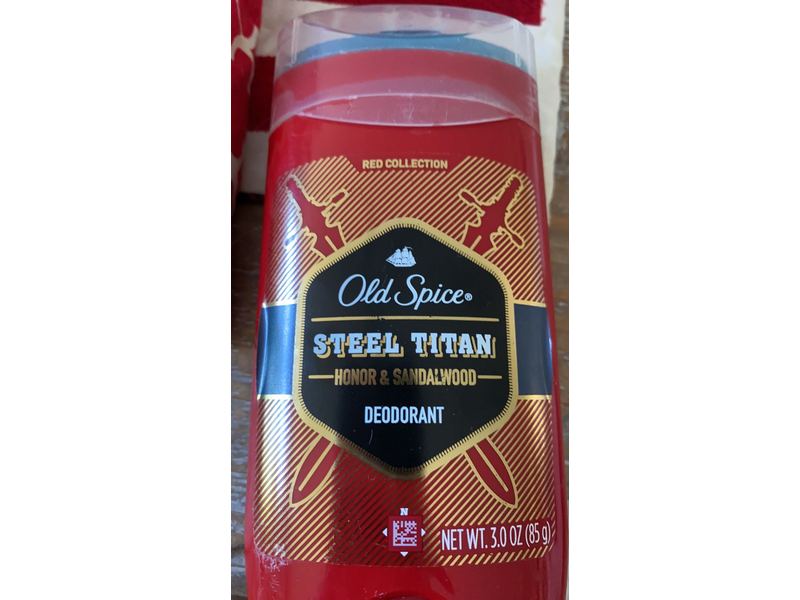 Old Spice Honor & Sandalwood Deodorant, Steel Titan, 3 oz/85 g, 3 Pack