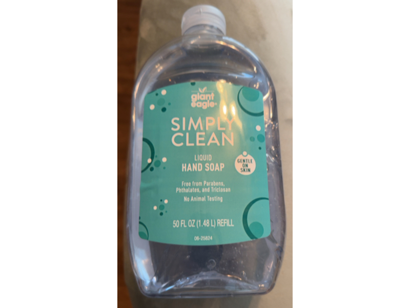 Giant Eagle Simply Clean Liquid Hand Soap, 50 fl oz/1.48 L