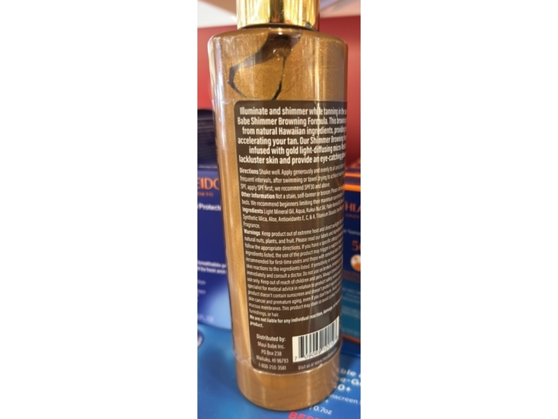 Maui Babe Amazing Shimmer Browning Formula, 8 fl oz/236 mL