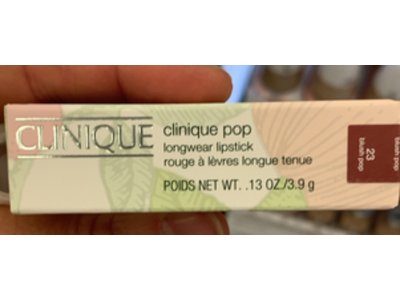 Clinique Pop Longwear Lipstick, 23 Blush Pop, 0.13 oz/3.9 g
