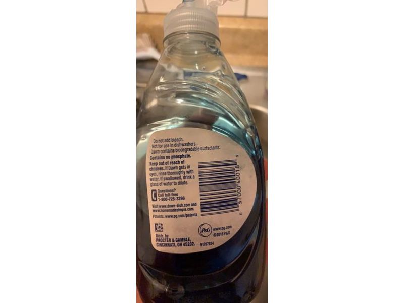 Dawn Ultra Platinum Dishwashing Liquid, Refreshing Rain Scent, 7 fl oz/207 mL