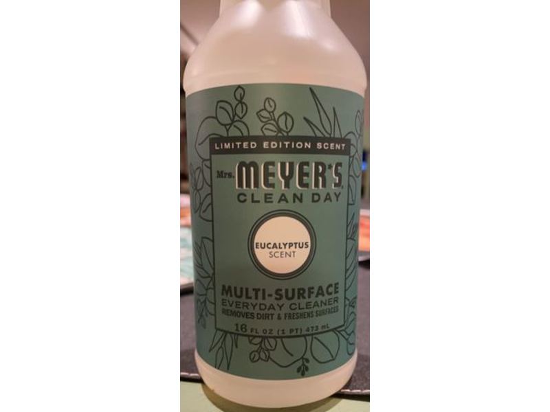 Mrs. Meyer's Clean Day Multi-Surface Everyday Cleaner, Eucalyptus, 16 fl oz/473 mL