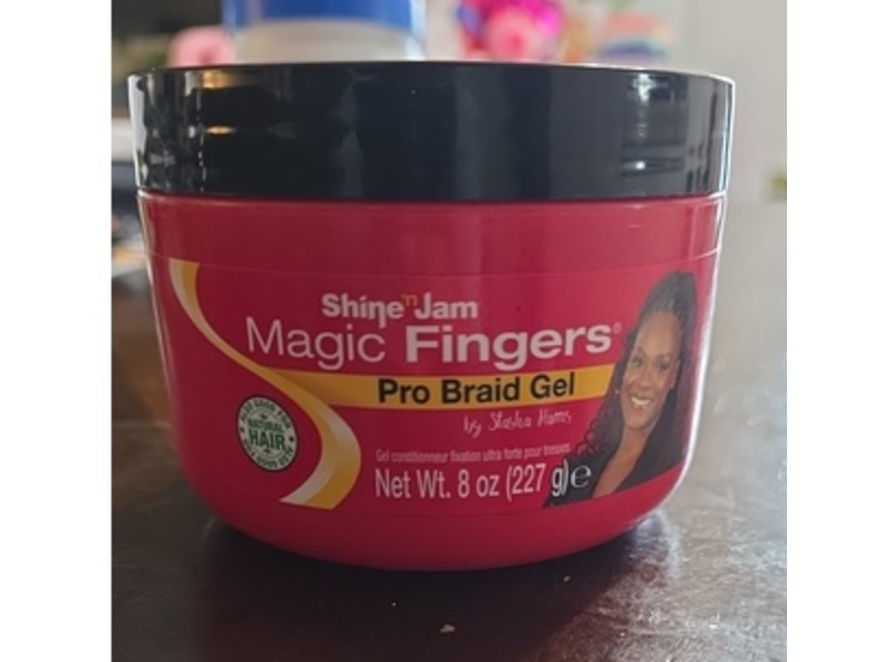 Shine 'n Jam Magic Fingers Pro Braid Gel, 8 oz/227 g