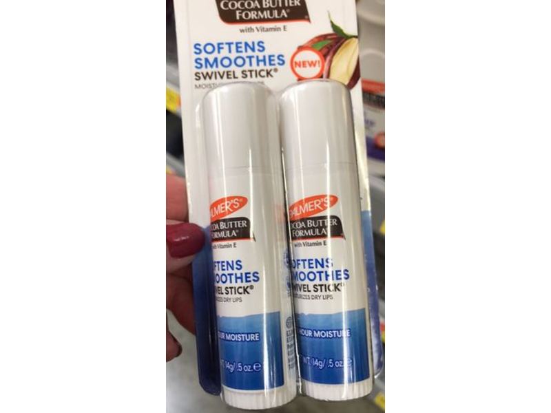 Palmer's Softens Smoothes Swivel Stick, Cocoa Butter, 0.5 oz/14 g, Pack Of 2