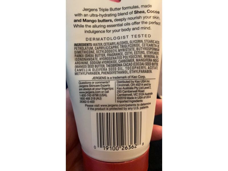 Jergens Body Butter Collection, Alluring Rose, Triple Butter Blend, 7 fl oz / 207 mL