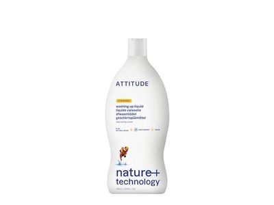 Atitude Washing Up Liquid Detergent, Lemon Zest, 23.6 fl oz/700 mL