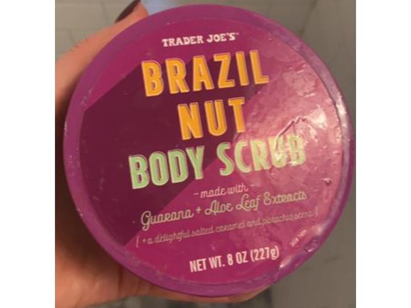 Trader Joe's Brazil Nut Body Scrub, Guarana, Aloe Leaf Extracts, 8 fl oz/227 g