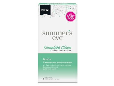 Summer's Eve Complete Clean Odor Reduction, 4.5 fl oz/133 mL, 2 Count