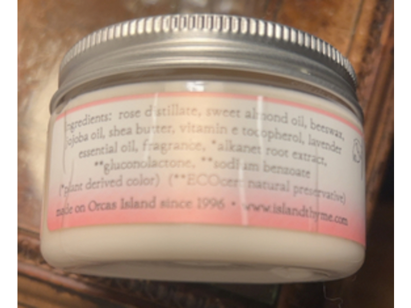 Island Thyme Body & Face Cream, Lavender Rose, 4 fl oz