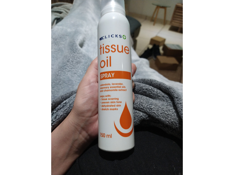 Clicks Tissue Oil Spray, 150 mL