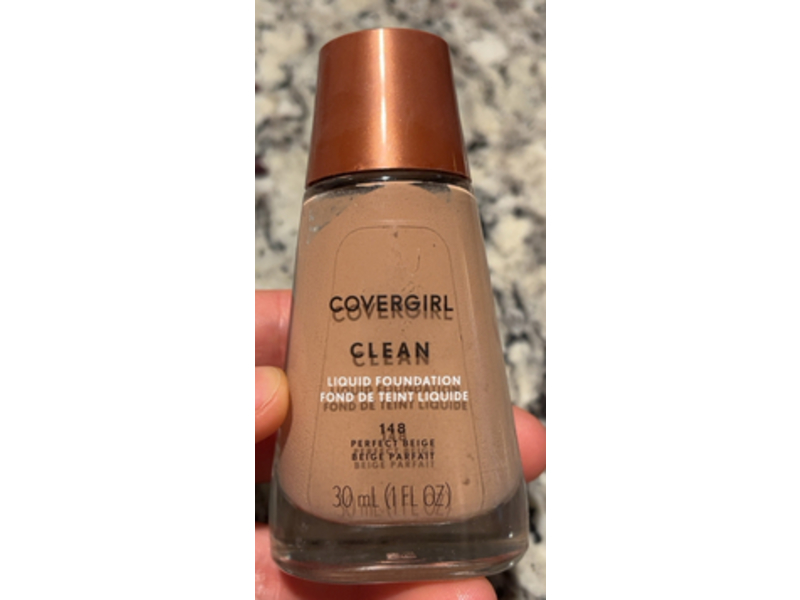 Covergirl Clean Liquid Foundation, 148 Perfect Beige, 1 fl oz/30 mL