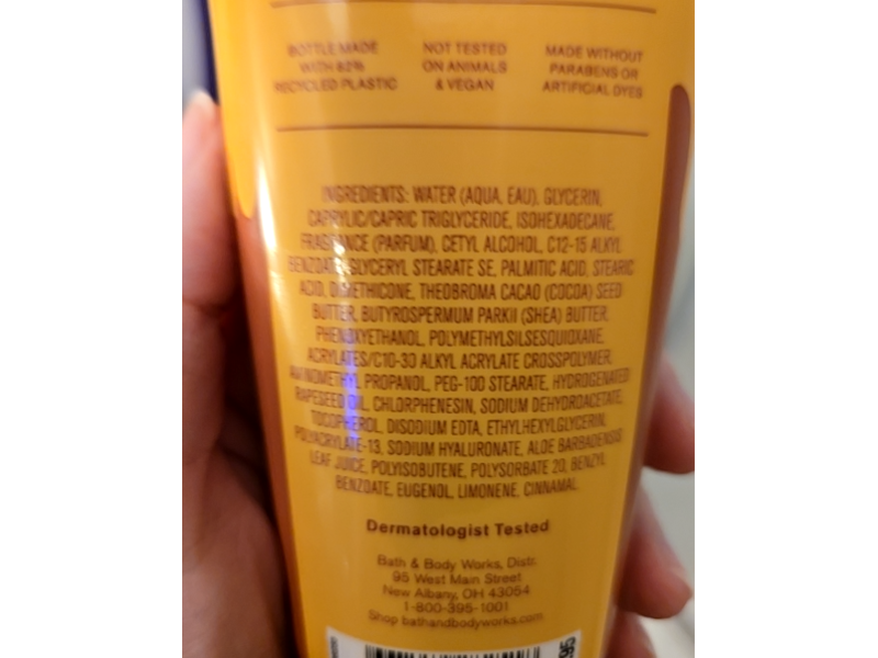 Bath & Body Works Pumpkin Swirl Cake Ultimate Hydration Body Cream, Shea Butter + Hyaluronic Acid, 8 oz/226 g