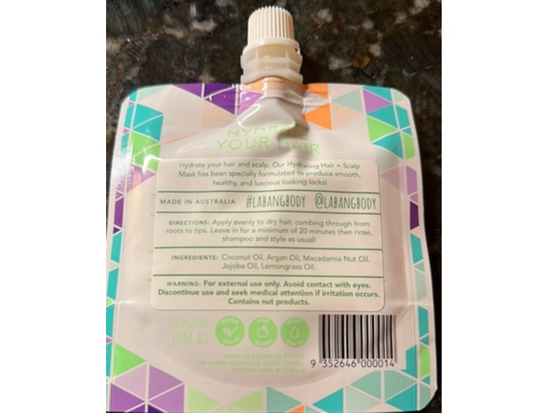 La' Bang Hair Hydrate Me Extreme Hydrating Hair + Scalp Mask, Malibu, 1.7 fl oz/50 mL, Pack Of 2