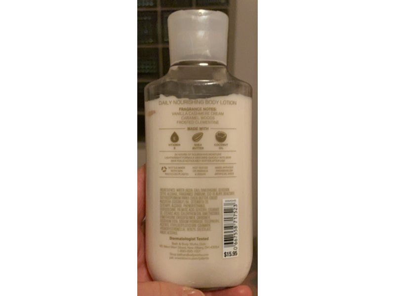 Bath & Body Works Daily Nourishing Body Lotion, Snowflakes & Cashmere, 8 fl oz/236 mL
