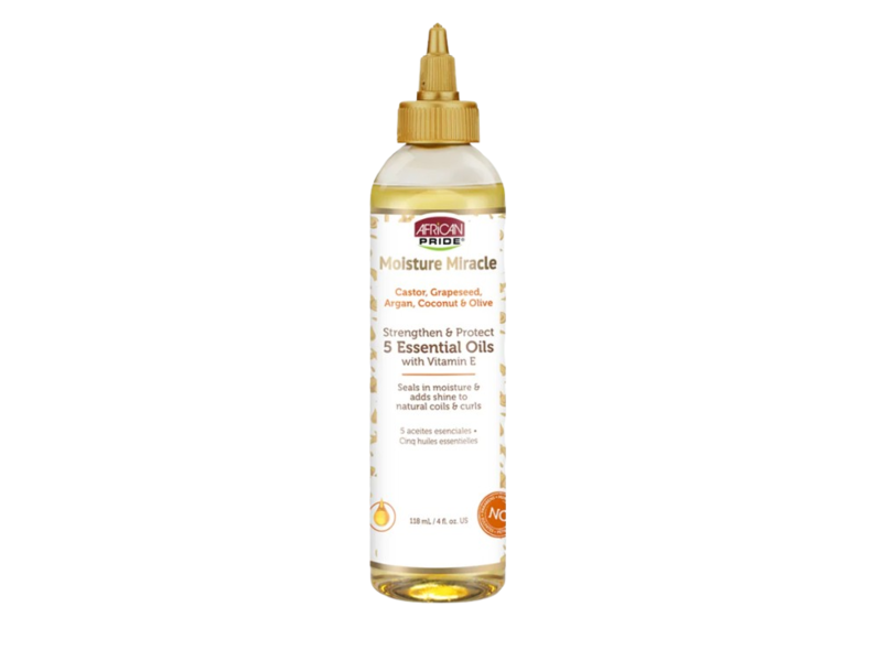 African Pride Moisture Miracle 5 Essential Hair Oil, 8 fl oz/237 mL