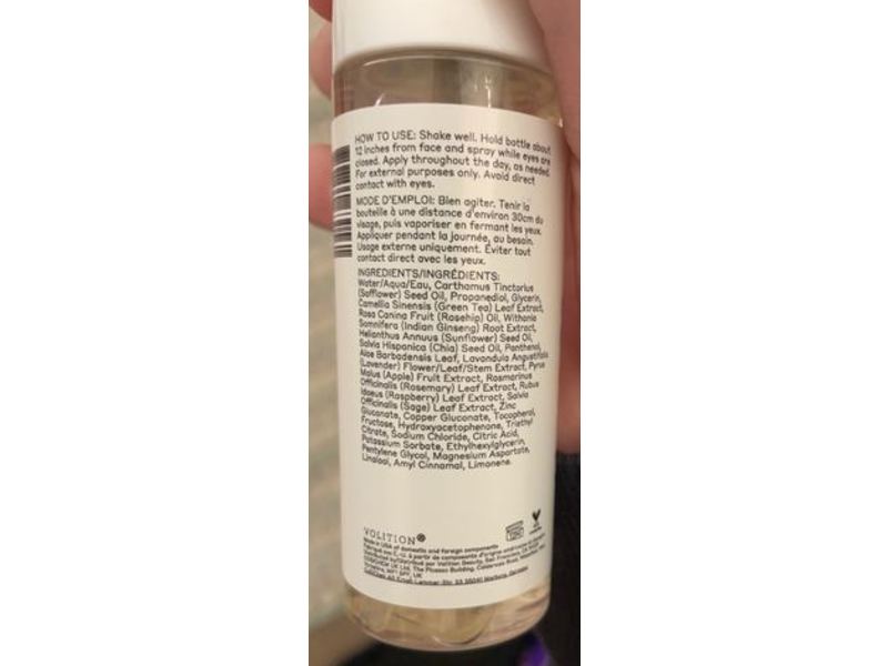 Volition Screen Time Hydra Mist, Avec Green Tea Rosehip Oil, 1.7 fl oz/50 mL