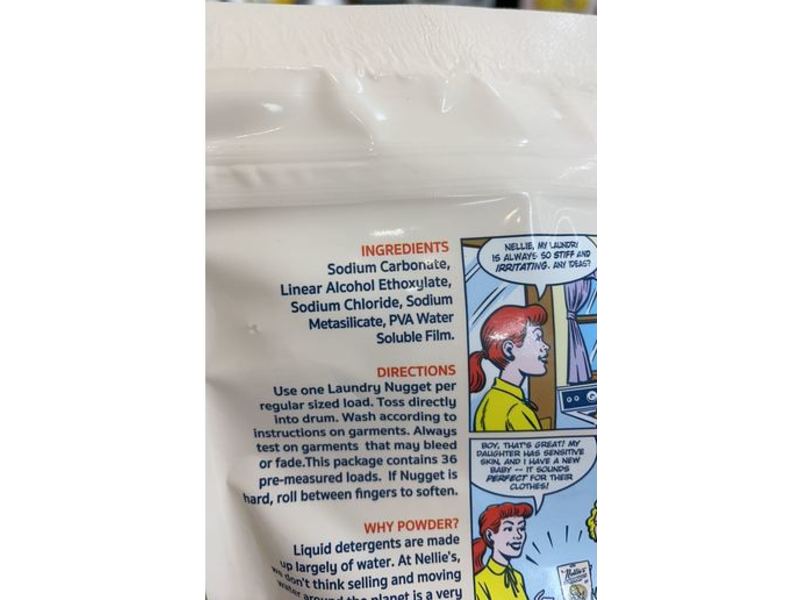 Nellie's Laundry Nuggets, 36 Loads, 500 g