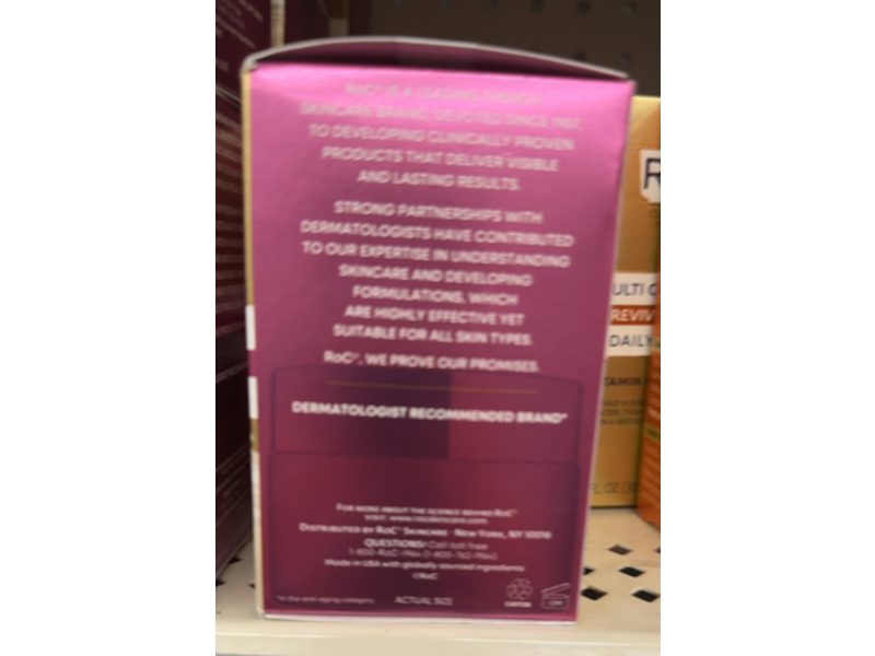 Roc Retinol Correxion Line Smoothing Max Hydration Cream, 1.7 fl oz/48 g