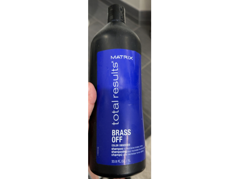 Matrix Total Result Brass Off Shampoo, 33.8 fl oz/1 L