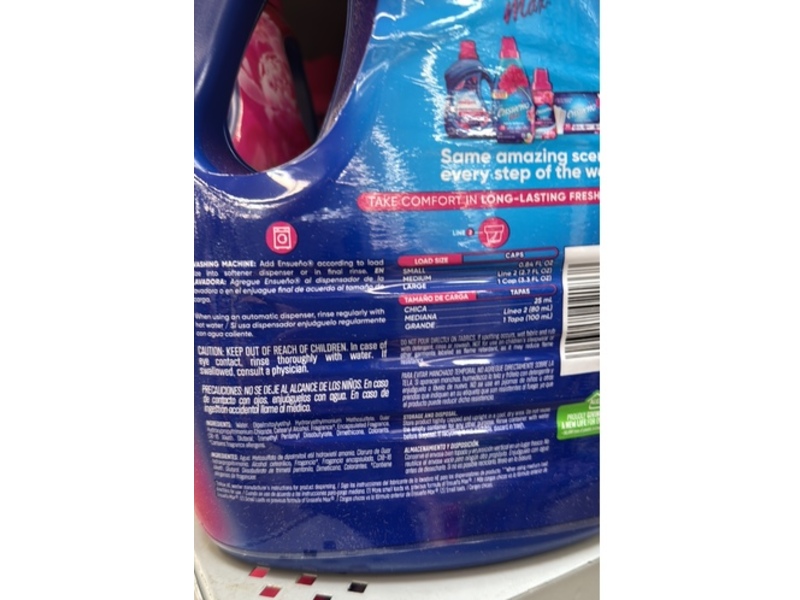 Ensueno Fabric Softner, Spring Fresh, 124 Loads, 105 fl oz/3.1 L