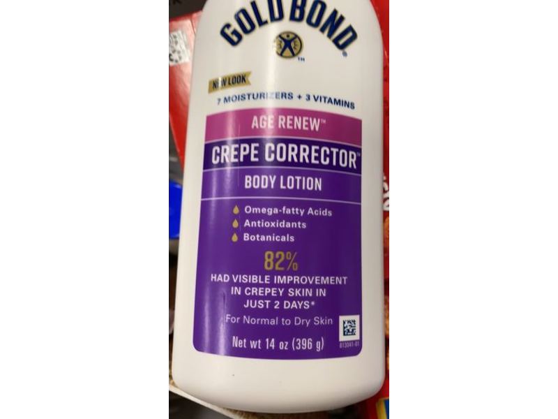 Gold Bond Crepe Correction Body Lotion, Age Renew, 14 oz/396 g