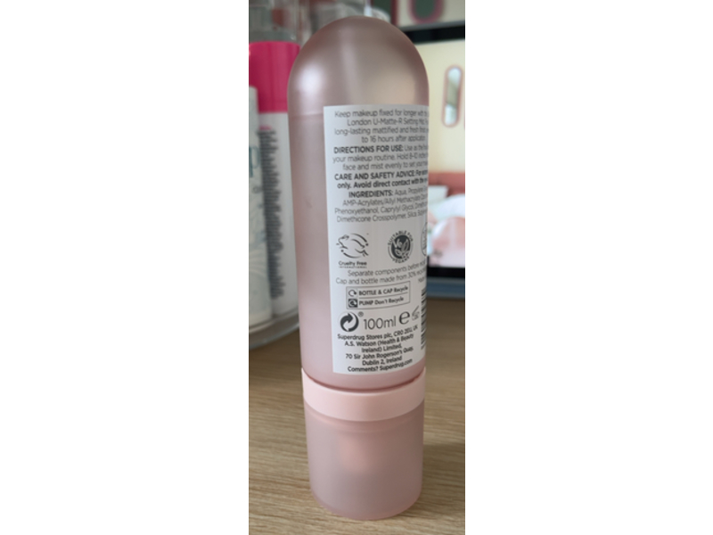 Superdrug Studio London U-Matter-R Setting Mist, 100 mL