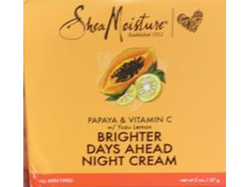 Sheamoisture Brighter Days Ahead Night Cream, Papaya & Vitamin C W/ Yuzu Lemon, 2 oz/57 g