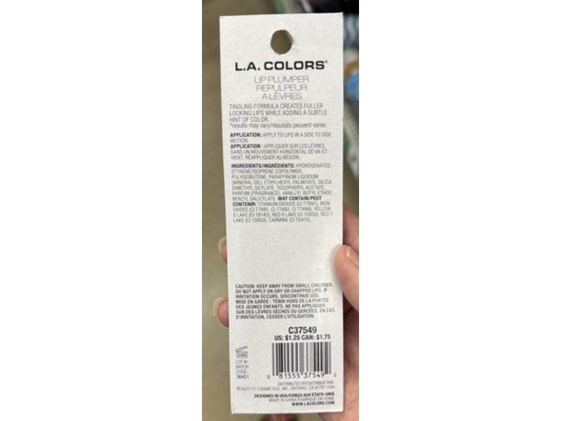 L.A. Colors Lip Plumper, Wildcat, 0.10 fl oz/3 g