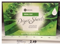 Se Grocers Dryer Sheets, Original Scent, 40 Count - thumbnail 2