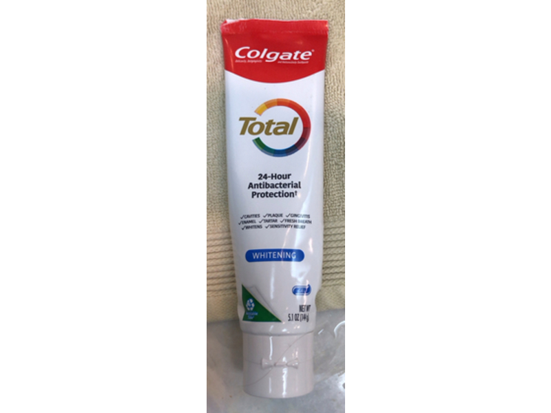 Colgate Total Whitening Gel Toothpaste, 5.1 oz/144 g