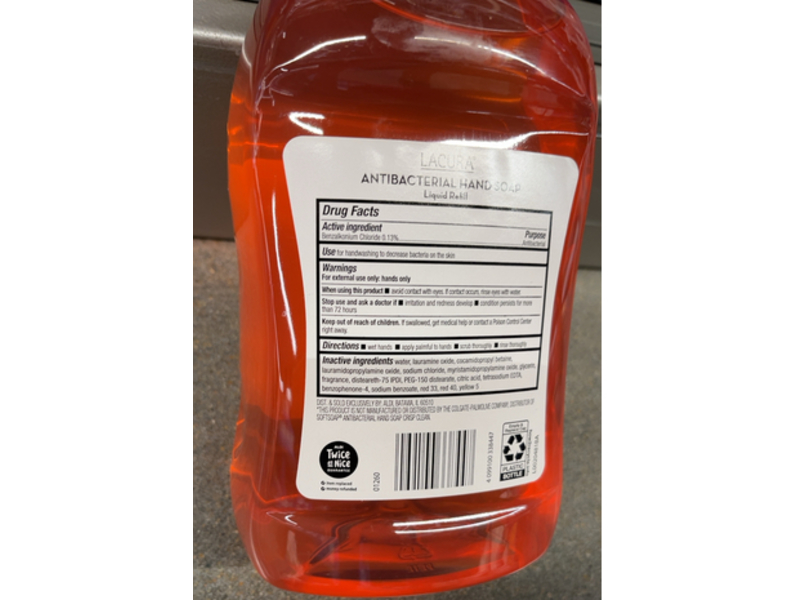 Lacura Antibacterial Hand Soap, 56 fl oz/1.65 L